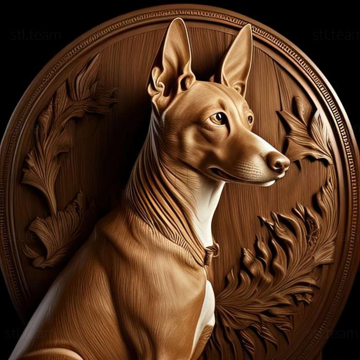 3D model Basenji dog (STL)